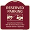 Signmission Designer Series-Reserved Parking Unauthorized Vehicles Will Be Towed Away O, 18" x 18", BU-1818-9901 A-DES-BU-1818-9901 - alternate 1